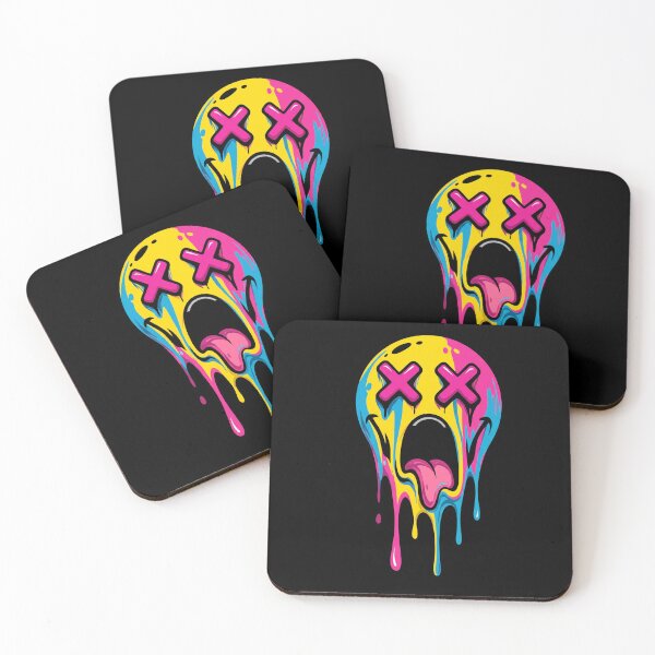 Item preview, Melting Scream Face Drip Emoji Graffiti Street Art Design designed and sold by Retro Whiskers.