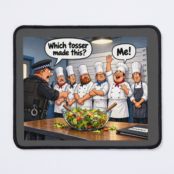 Item preview, Which Tosser Made This – Funny Chef Salad Joke designed and sold by Hornace88studio.