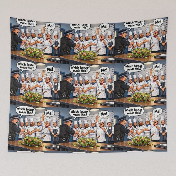 Item preview, Which Tosser Made This – Funny Chef Salad Joke designed and sold by Hornace88studio.