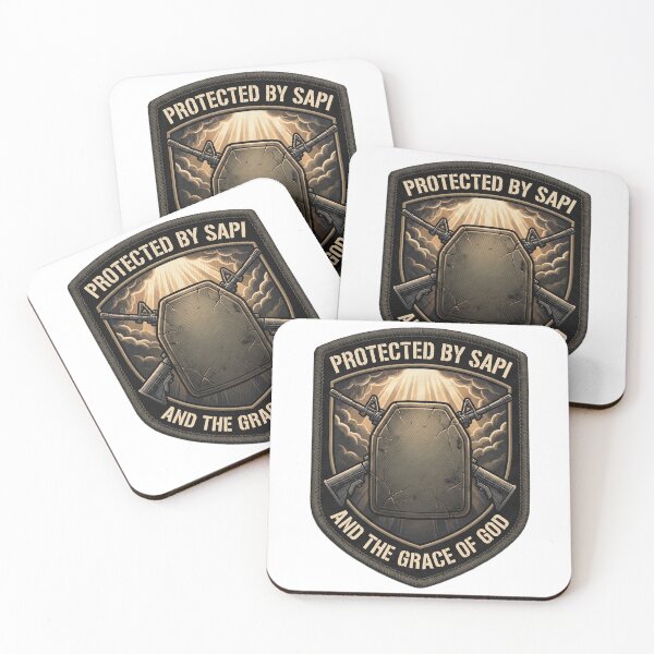 Item preview, Protected By Sapi And the Grace Of God Infantry Humor designed and sold by ArtDreams92.