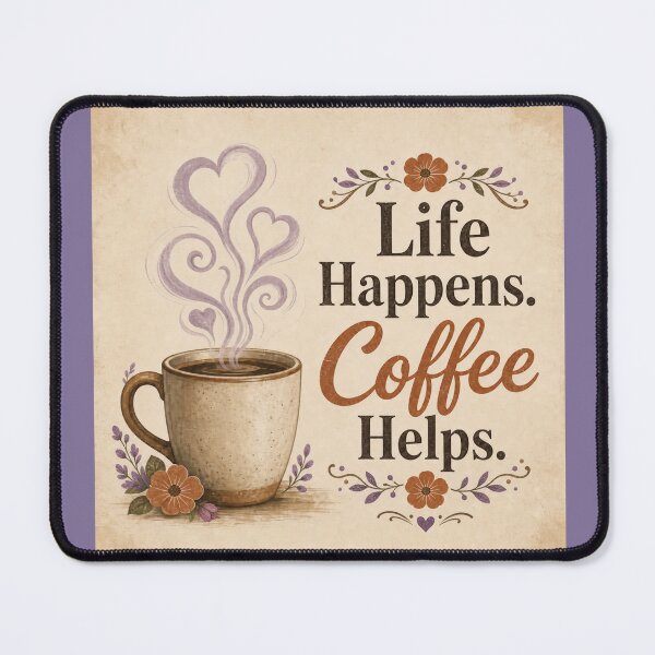 Item preview, Life Happens. Coffee Helps. designed and sold by Kathy Kuczek.