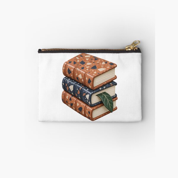 Item preview, Terrazzo Book Stack Leaf Bookmark Reading Art designed and sold by TeNovaStudio.