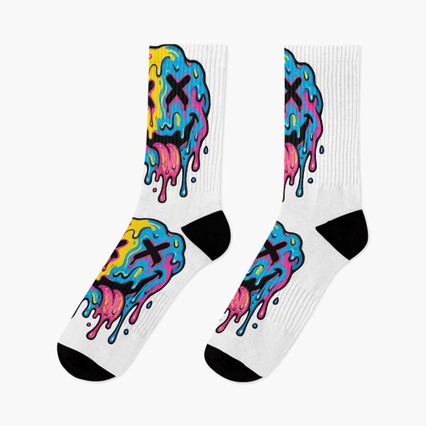 Item preview, Melted Blob Face Abstract Drip Emoji Graffiti Street Art designed and sold by Retro Whiskers.
