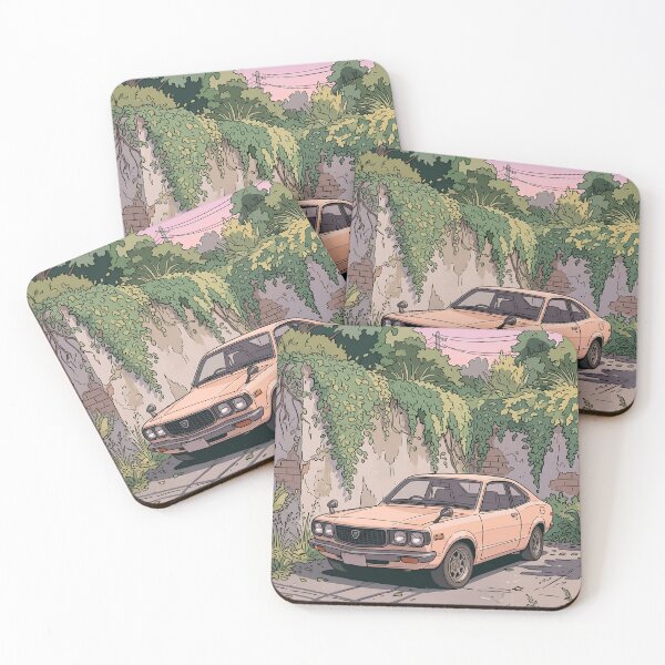 Item preview, Mazda Savanna RX3 Retro Anime Aesthetic Classic Rotary JDM Car Art designed and sold by Motorline44.
