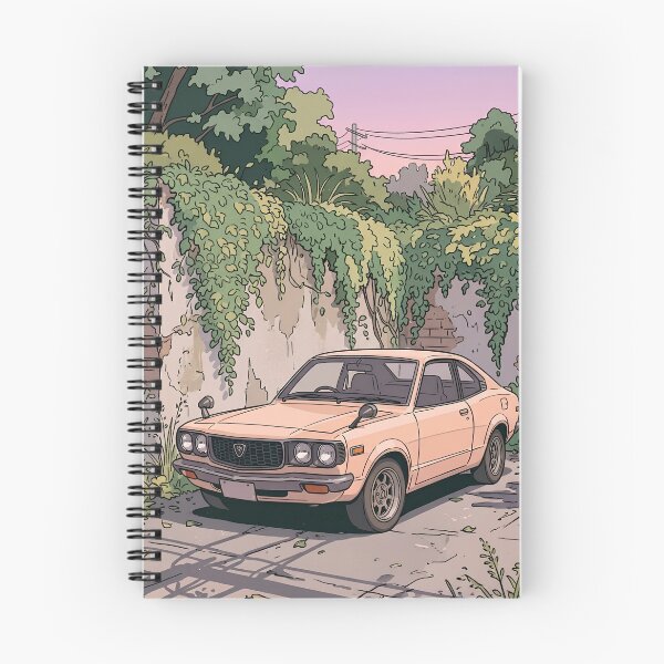 Item preview, Mazda Savanna RX3 Retro Anime Aesthetic Classic Rotary JDM Car Art designed and sold by Motorline44.
