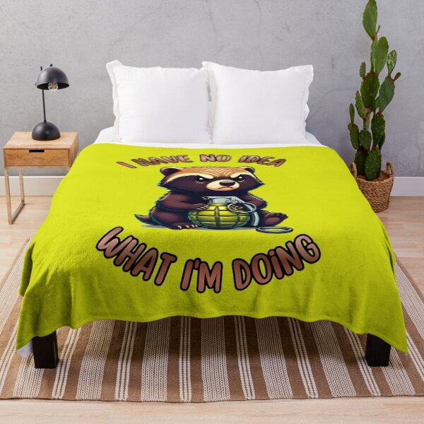 Item preview, Funny Honey Badger Holding A Grenade I Have No Idea Meme designed and sold by ZeroContextArt.