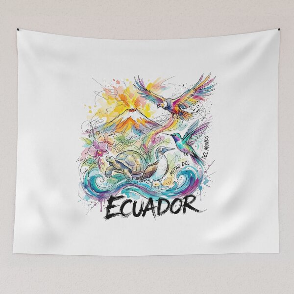 Item preview, Ecuador Tropical Birds and Ocean Waves designed and sold by EdwinkOne.