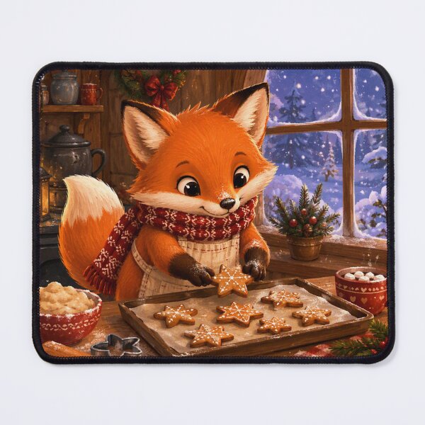 Item preview, Fox’s Cozy Winter Gingerbread Kitchen designed and sold by ImagineNature.