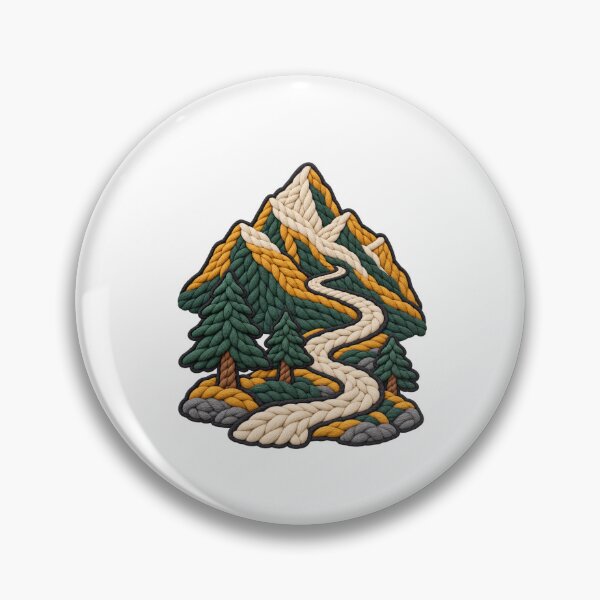 Item preview, Braided Rope Mountain Alpine Trail Hiking Art designed and sold by TeNovaStudio.