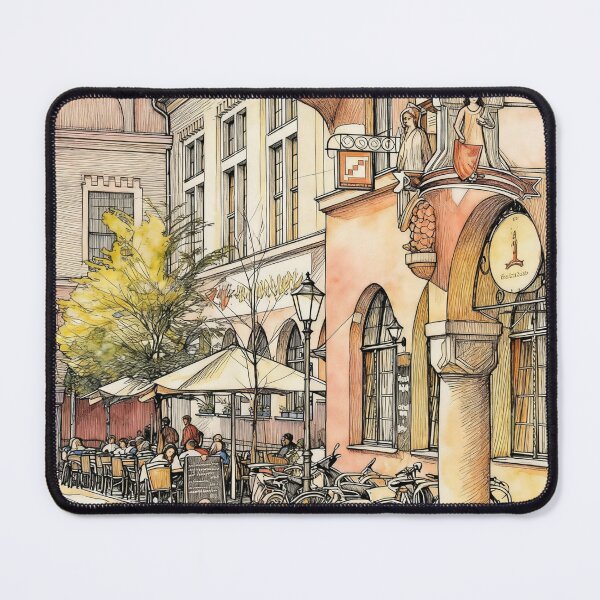 Item preview, Café Scene in Halle an der Saale designed and sold by sid1802.