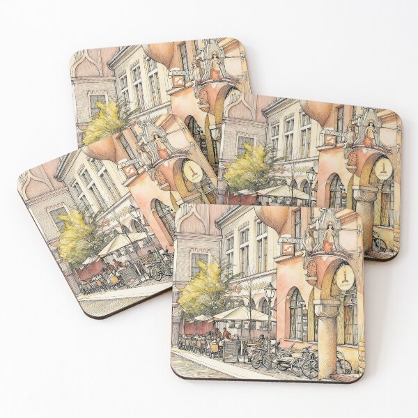 Item preview, Café Scene in Halle an der Saale designed and sold by sid1802.