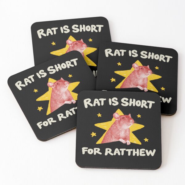 Item preview, Rat is Short For Ratthew Funny Saying designed and sold by PatternFariss.