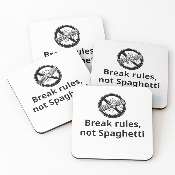 Item preview, Break rules, not spaghetti designed and sold by 4rionct.