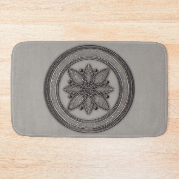 Item preview, Ornate Silver Gray Floral Mandala designed and sold by Visual Studio 888.