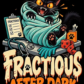Imagen de la obra Funny Vet Tech Halloween Fractious After Dark de MOTIFOLK