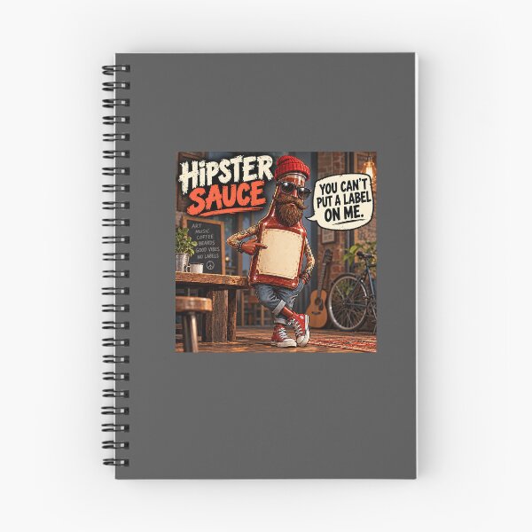 Item preview, Hipster Sauce – You Can't Label Me Funny Food Pun designed and sold by Hornace88studio.