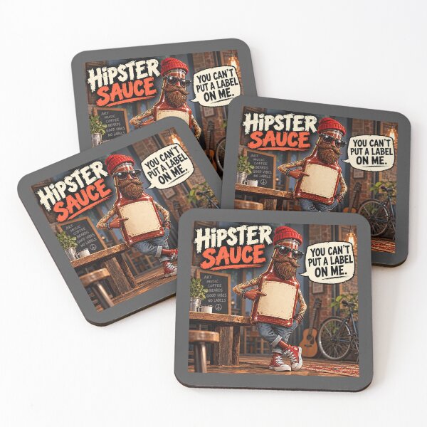 Item preview, Hipster Sauce – You Can't Label Me Funny Food Pun designed and sold by Hornace88studio.