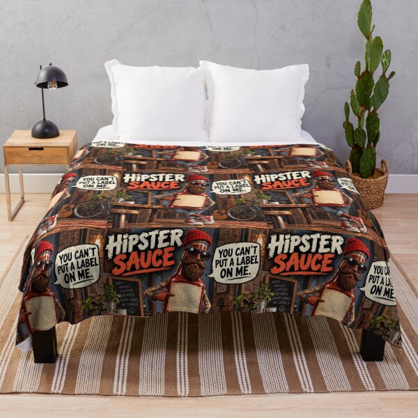 Item preview, Hipster Sauce – You Can't Label Me Funny Food Pun designed and sold by Hornace88studio.