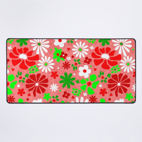 Item preview, vintage christmas groovy 1960s floral snowflakes designed and sold by Gossip Rag.