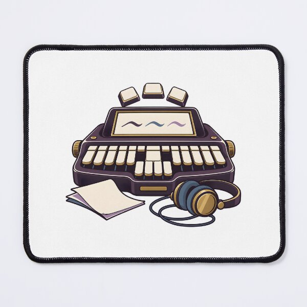 Item preview, Court Stenographer Keyboard Workstation Emblem designed and sold by Philippa Shop.