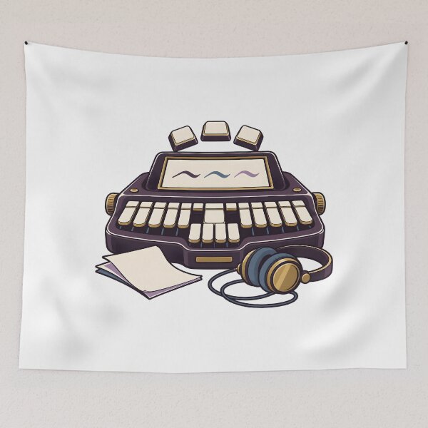 Item preview, Court Stenographer Keyboard Workstation Emblem designed and sold by Philippa Shop.