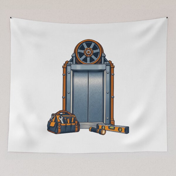 Item preview, Elevator Service Technician Inspection Emblem designed and sold by Philippa Shop.