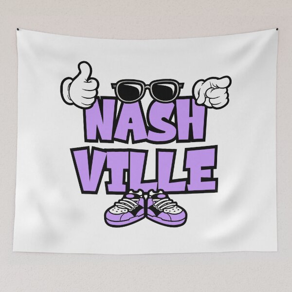 Item preview, NASHVILLE Typography Funny Vintage designed and sold by NFTWords.