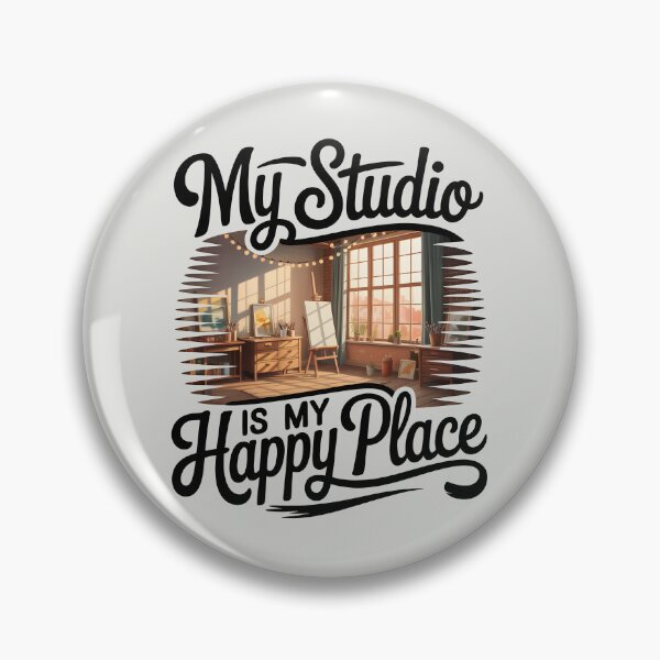 Item preview, My Studio Is My Happy Place – Cozy Artist Studio and Art Lover Design designed and sold by Jollys-ArtShop.