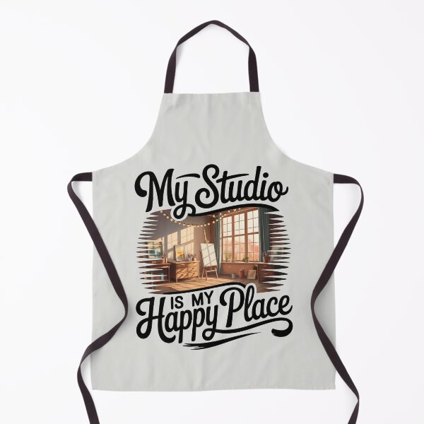 Item preview, My Studio Is My Happy Place – Cozy Artist Studio and Art Lover Design designed and sold by Jollys-ArtShop.