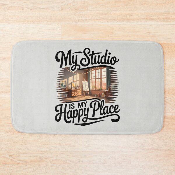 Item preview, My Studio Is My Happy Place – Cozy Artist Studio and Art Lover Design designed and sold by Jollys-ArtShop.