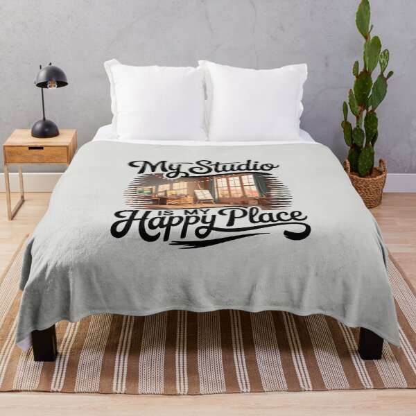 Item preview, My Studio Is My Happy Place – Cozy Artist Studio and Art Lover Design designed and sold by Jollys-ArtShop.
