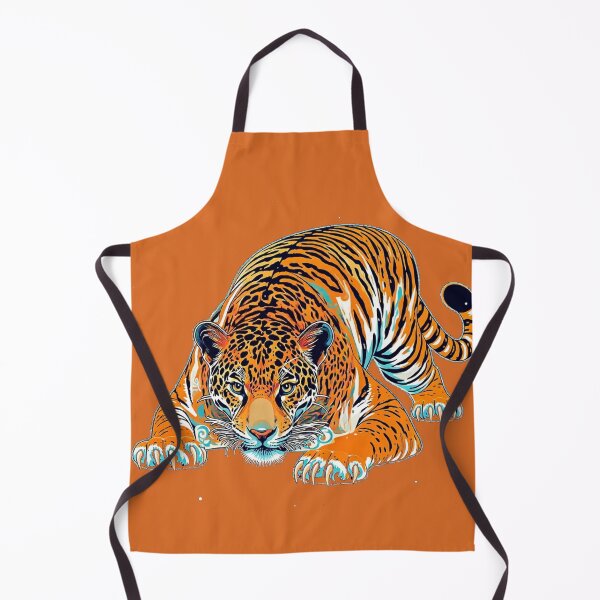 Item preview, Cosmic Jaguar Tiger Hybrid - Psychedelic Wildlife Graphic Art designed and sold by BLUESKY11a.