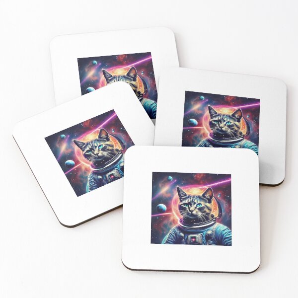 Item preview, Tabby Astronaut Cat — Cute Space Cat in Blue Spacesuit designed and sold by Topher and Tux.