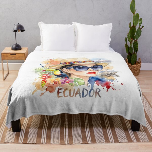 Item preview, Ecuador Tropical Travel Watercolor Illustration designed and sold by EdwinkOne.