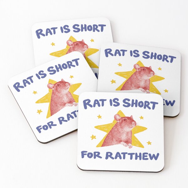 Item preview, Rat is Short For Ratthew Funny Rat  designed and sold by PatternFariss.