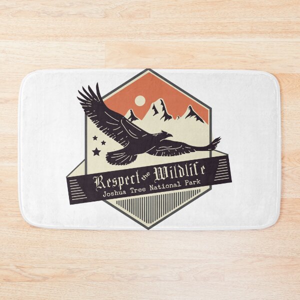 Item preview, Joshua Tree National Park Respect the Wildlife Eagle Badge | Vintage Desert Travel Souvenir designed and sold by DonnaRaine.