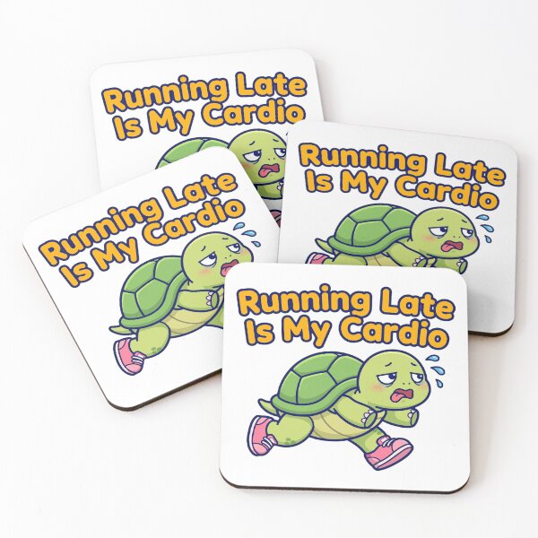 Item preview, Running Late Is My Cardio: Sweaty Turtle Edition designed and sold by HoMya.