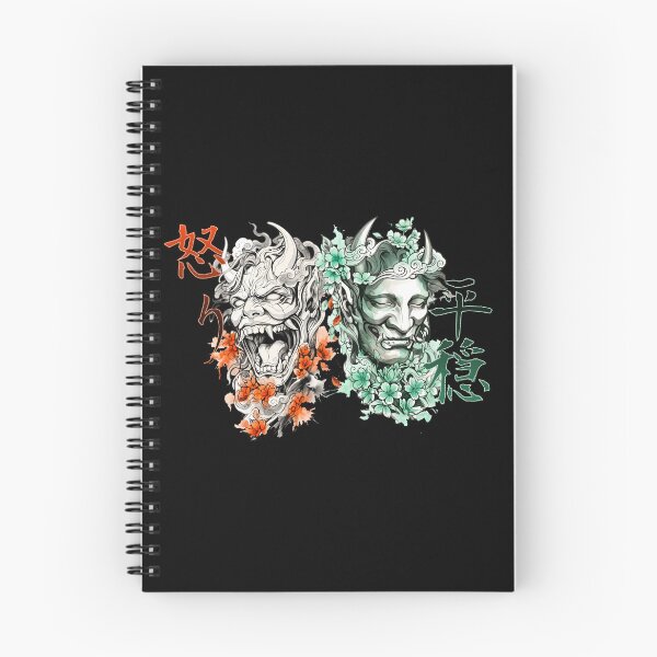 Item preview, Hannya Mask Duality - Japanese Tattoo Art designed and sold by GlitchZen.