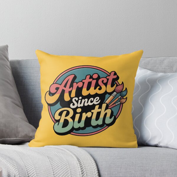 Item preview, Artist Since Birth – Retro Vintage Artist Badge Design designed and sold by Jollys-ArtShop.