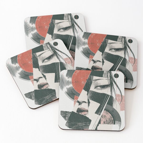 Item preview, Interferences — Abstract face and vinyl grooves designed and sold by Lazenco.
