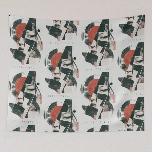 Item preview, Interferences — Abstract face and vinyl grooves designed and sold by Lazenco.