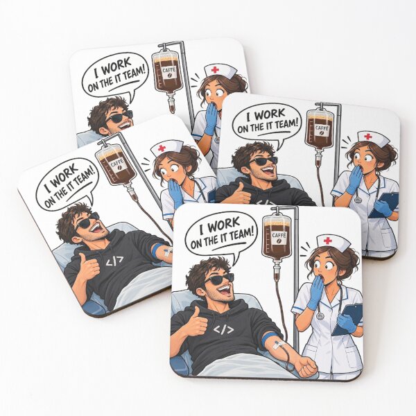 Item preview, IT Team Coffee Addiction Programmer Humor designed and sold by 4rionct.