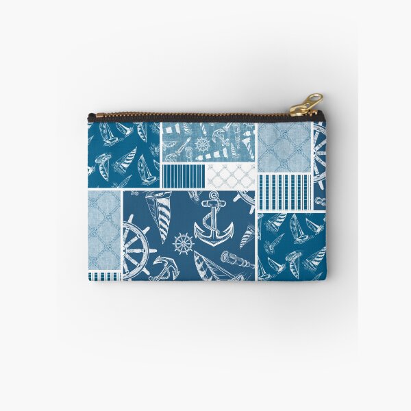 Item preview, Ocean Blue  Quilt Design Nautical Charcoal Sketches Collection- Features Netting, Stripes, Nautical Items, and Lighthouse Designs designed and sold by PD-Coastal.
