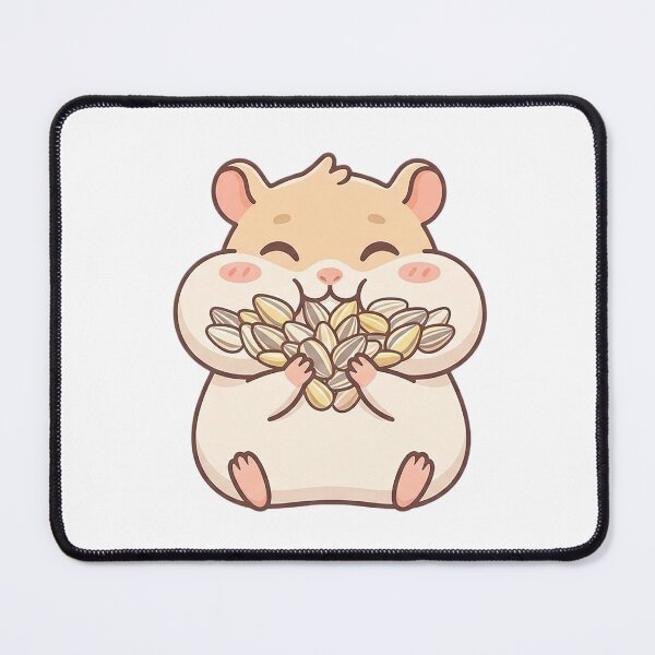 Item preview, Kawaii Hamster With Full Cheeks - Cute Stuffed Animal designed and sold by The Red Lime.