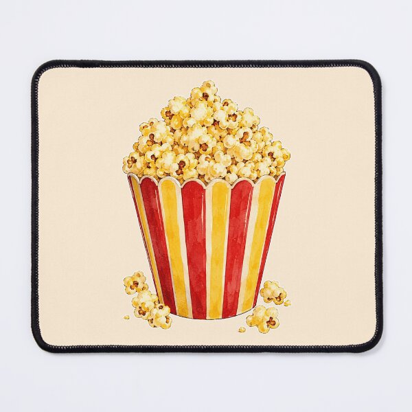 Item preview, Vintage Watercolor Popcorn Bucket | Retro Movie Theater Snack Illustration designed and sold by TheStephanieRome.