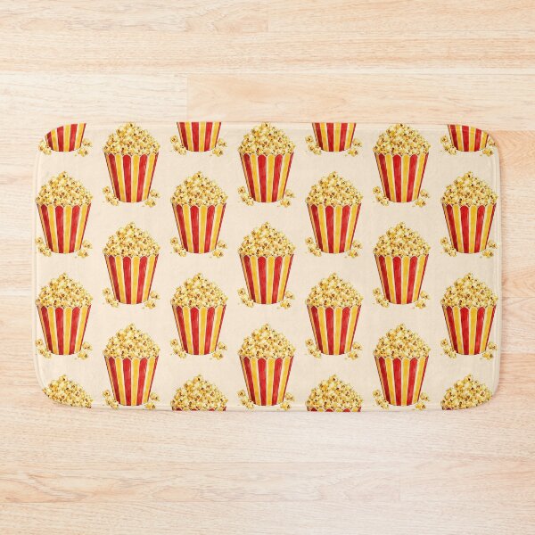 Item preview, Vintage Watercolor Popcorn Bucket | Retro Movie Theater Snack Illustration designed and sold by TheStephanieRome.