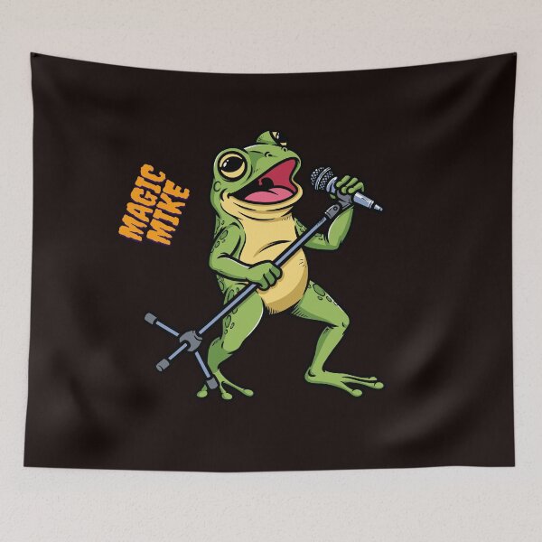 Item preview, Magic Mike Singing Frog T-Shirt Graphic Tee designed and sold by “Popvanta – pop-culture-t-shirt-store .