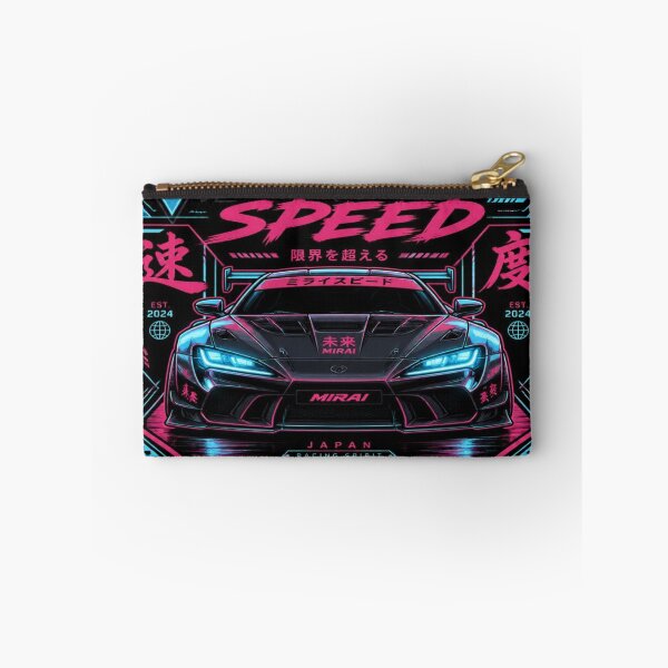 Item preview, Mirai Speed Cyberpunk Car Art | Retrofuturistic JDM Toyota Illustration designed and sold by JMAVILA ART.