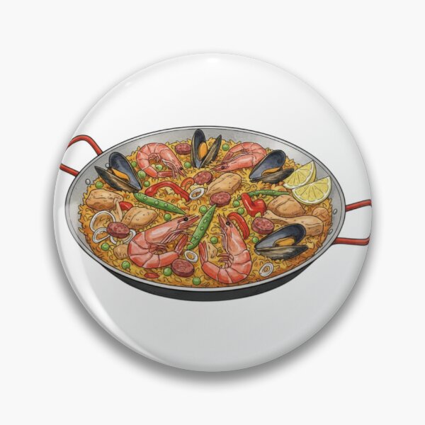 Item preview, Paella - Spanish Seafood Paella Pan Food Art designed and sold by Jackson-Will.