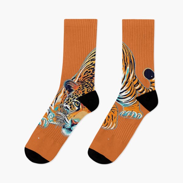 Item preview, Cosmic Jaguar Tiger Hybrid - Psychedelic Wildlife Graphic Art designed and sold by BLUESKY11a.